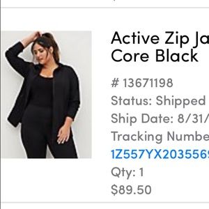 Torrid Size 2 Active Zip Jacket
